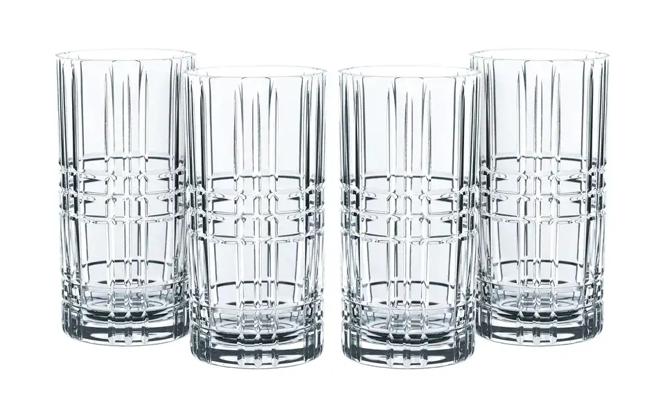 Nachtmann Longdrinkglas 4er Set Square BHT 31,8|15,9|8,2 cm