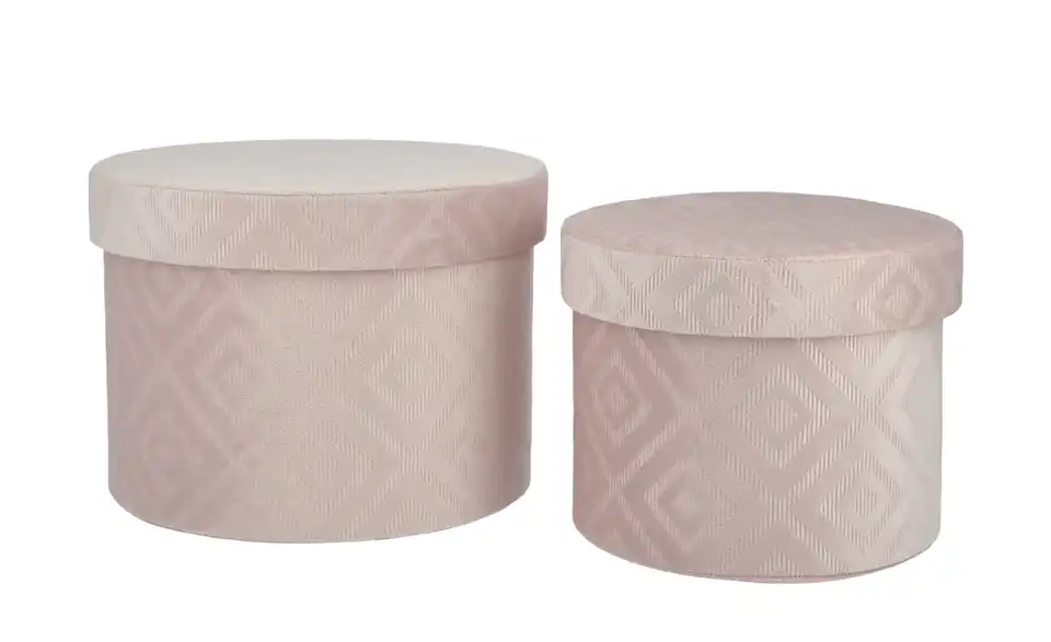 Aufbewahrungsbox, 2er-Set H 16 cm, Ø 22 cm