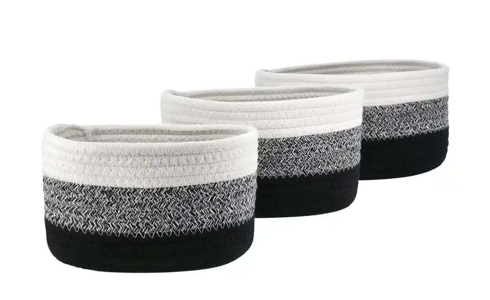 Aufbewahrungskörbe, 3er Set BHT 23|13|18 cm