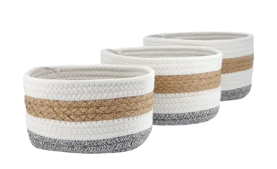 Aufbewahrungskörbe, 3er-Set BHT 23|13|18 cm