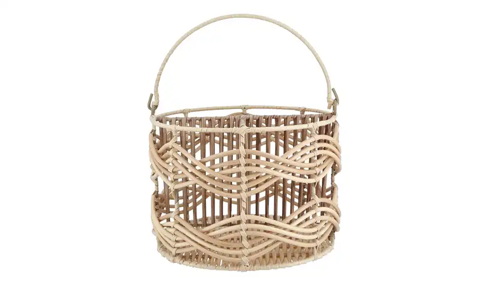 Aufbewahrungskorb mit Henkel H 16 cm, Ø 22 cm