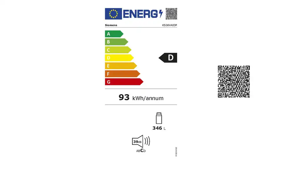 SIEMENS Kühlschrank KS36VAIDP BHT 60|186|65 cm