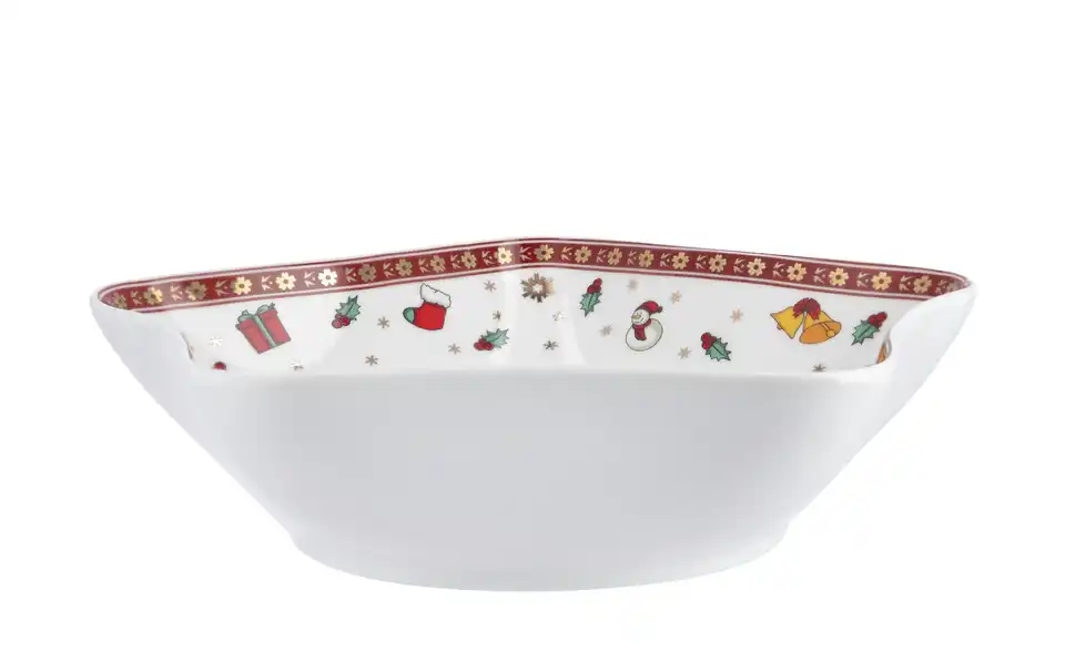 Peill+Putzler Sternenschale Weihnachtsgeschirr Santa H 5 cm, Ø 18,5 cm