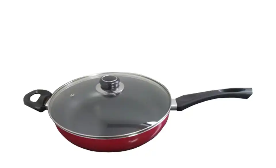 levelone Schmorpfanne mit Glasdeckel H 7 cm, Ø 28 cm