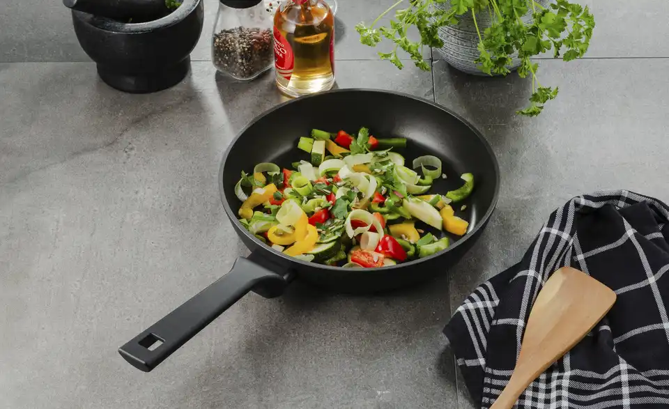 KHG Bratpfanne Ø 28 cm Green Line H 5,5 cm, Ø 28 cm