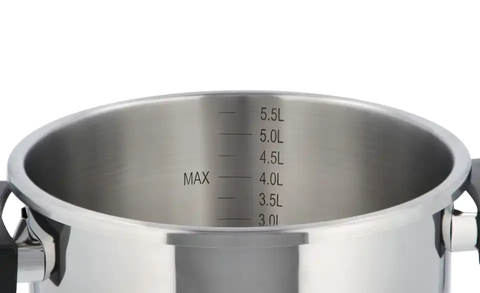 KHG Schnellkochtopf H 16,5 cm, Ø 22 cm