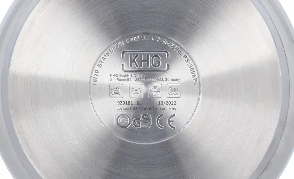 KHG Schnellkochtopf H 16,5 cm, Ø 22 cm