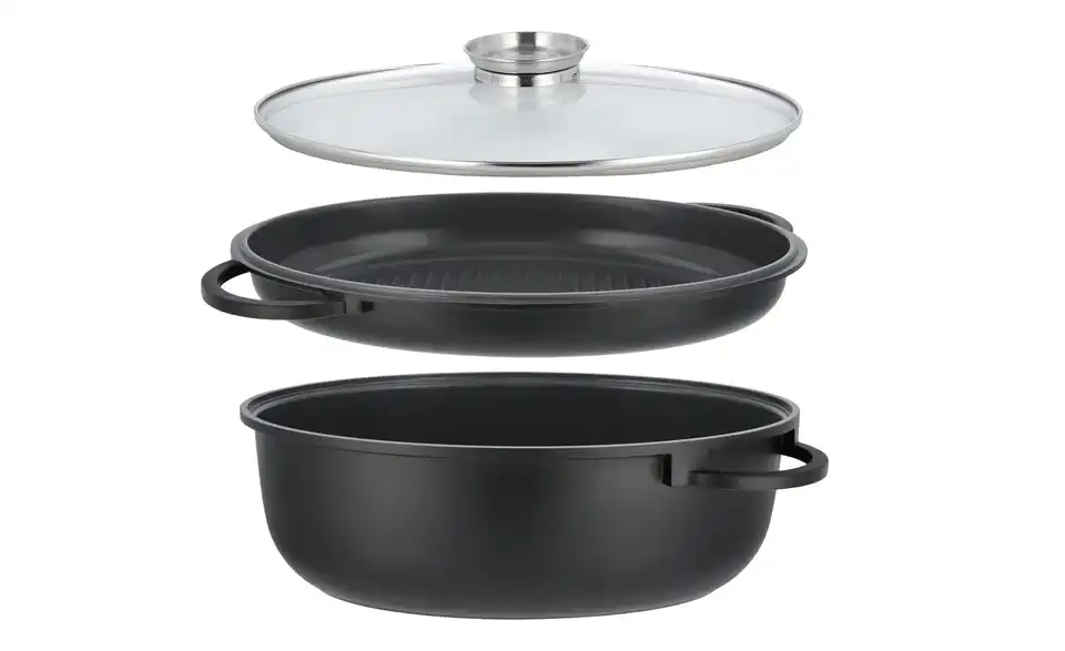 Meisterkoch Bräter oval, 3-teilig GUSTUS BHL 28|13,4|40,3 cm