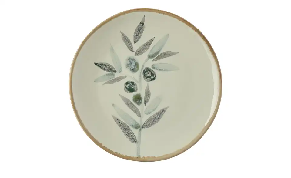HOME STORY Teller Olive H 3 cm, Ø 23,8 cm