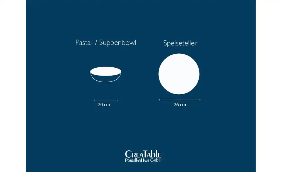 CreaTable Tafelservice BHL 21|31|30 cm