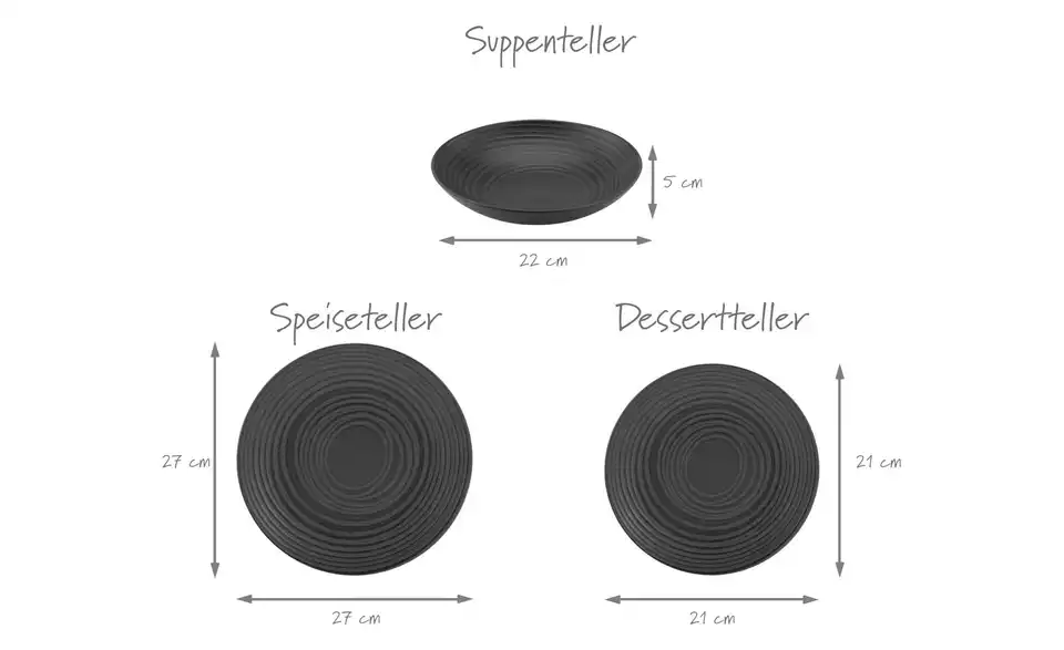 CreaTable Kombiservice BHL 40|37|43 cm