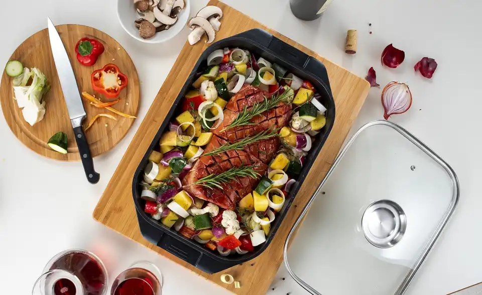 KHG Aromabräter aus Aluguss eckig BHL 41|12|26 cm