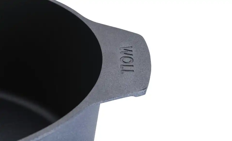 WOLL Gussbräter mit Glasdeckel und Silikongriffen Diamond Lite BHL 22|12|27 cm