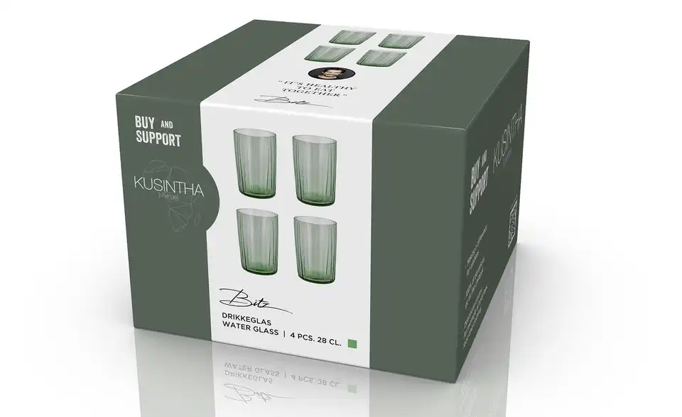 Bitz Gläserset Kusintha H 10,5 cm, Ø 14 cm