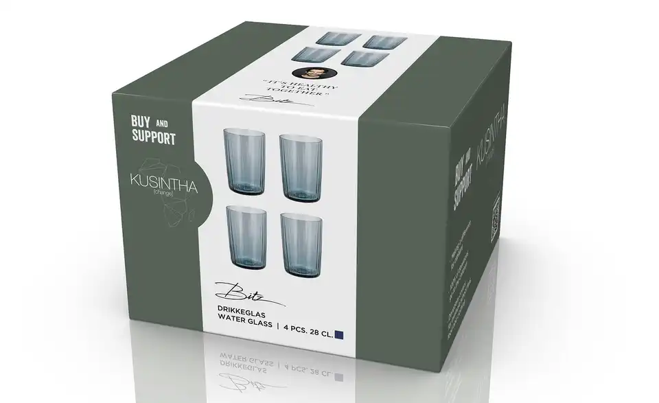 Bitz Gläserset Kusintha H 10,5 cm, Ø 14 cm