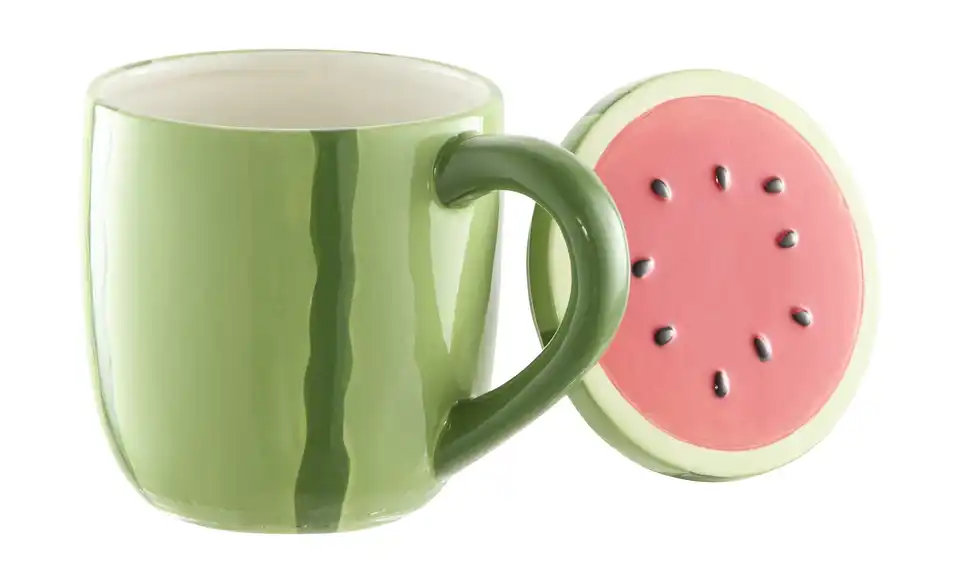 HOME STORY Tasse Melone H 11,5 cm, Ø 9,5 cm