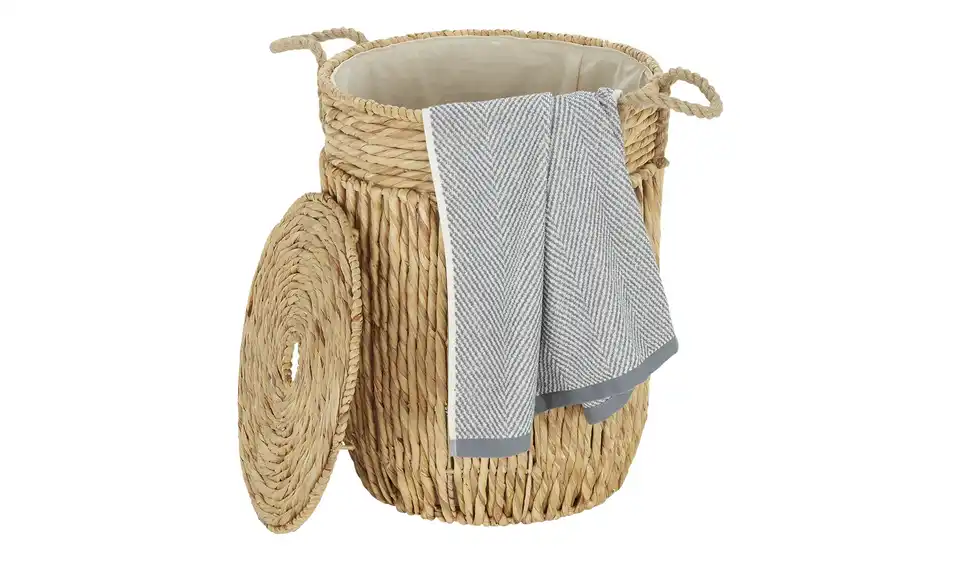 Wäschekorb mit Deckel H 52 cm, Ø 40 cm