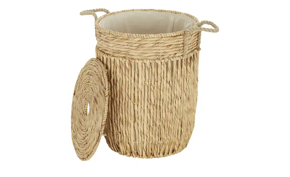 Wäschekorb mit Deckel H 52 cm, Ø 40 cm