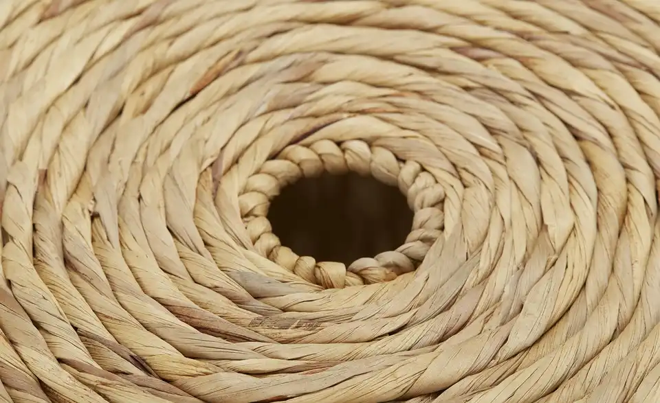 Wäschekorb mit Deckel H 52 cm, Ø 40 cm