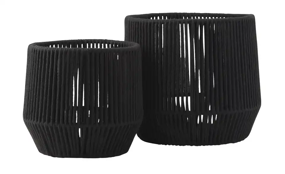 Aufbewahrungskorb, 2er Set H 21 cm, Ø 22 cm