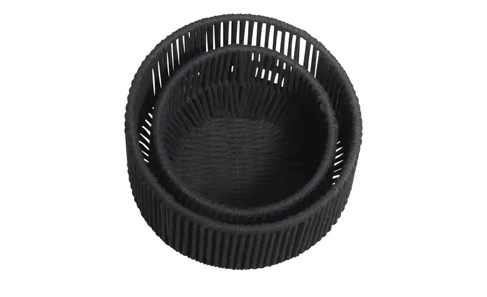 Aufbewahrungskorb, 2er Set H 21 cm, Ø 22 cm