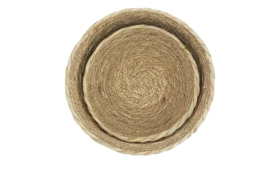 HOME STORY Aufbewahrungskorb, 2er Set H 21 cm, Ø 25 cm
