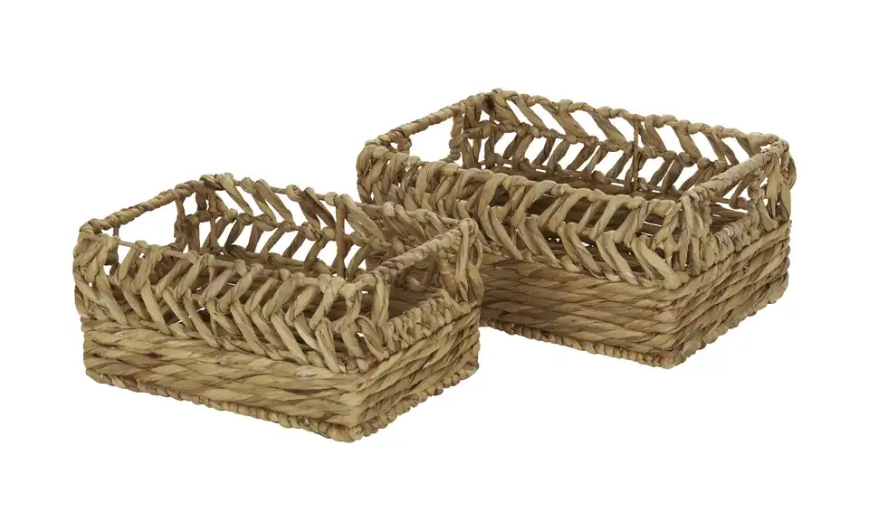 HOME STORY Aufbewahrungskorb, 2er Set BHL 23|16|33 cm