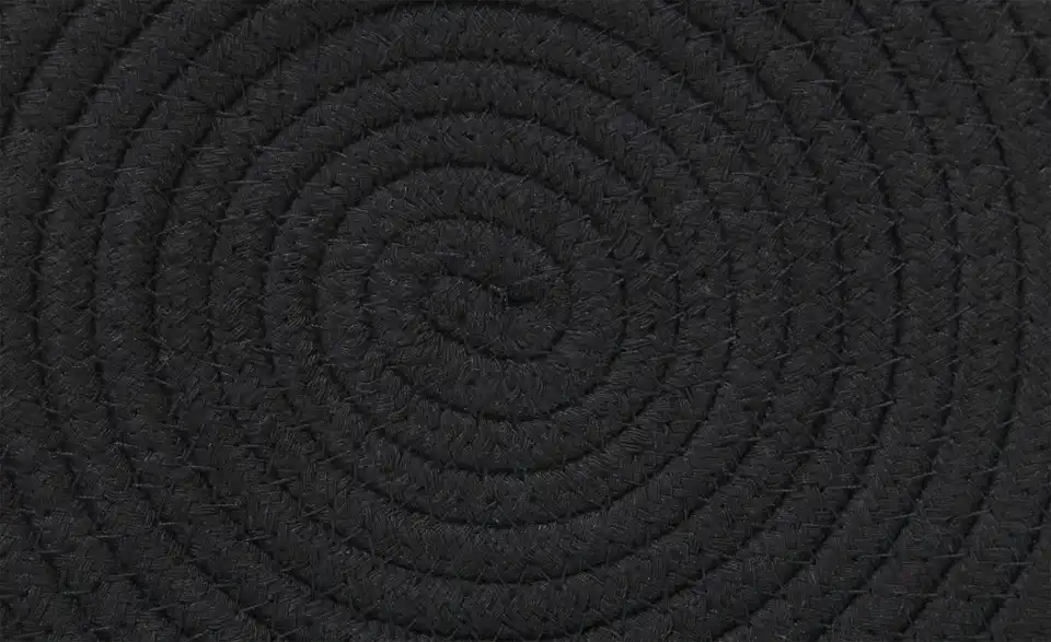 HOME STORY Aufbewahrungskorb mit Deckel, 2er Set H 14 cm, Ø 19 cm