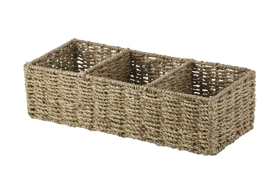 HOME STORY Aufbewahrungskorb mit Fächern BHT 36|10|15 cm