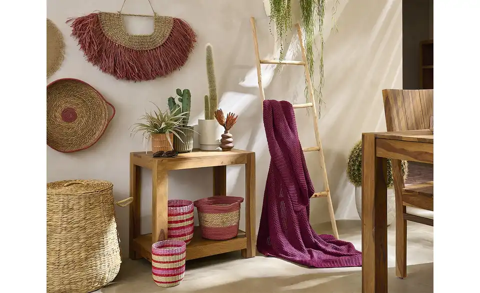 HOME STORY Aufbewahrungskorb, 2er Set H 23 cm, Ø 20 cm