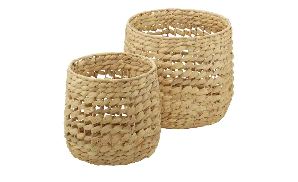 HOME STORY Aufbewahrungskorb, 2er Set H 29 cm, Ø 35 cm HOME STORY Aufbewahrungskorb, 2er Set H 29 cm, Ø 35 cm