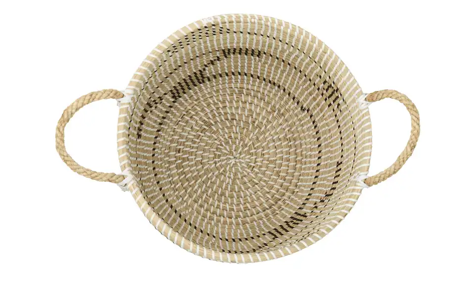 HOME STORY Aufbewahrungskorb mit Deckel H 46 cm, Ø 34 cm