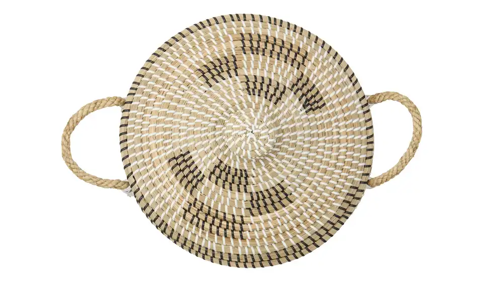 HOME STORY Aufbewahrungskorb mit Deckel H 46 cm, Ø 34 cm