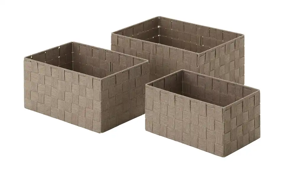 HOME STORY Aufbewahrungskorb, 3er Set BHT 34|15|24 cm