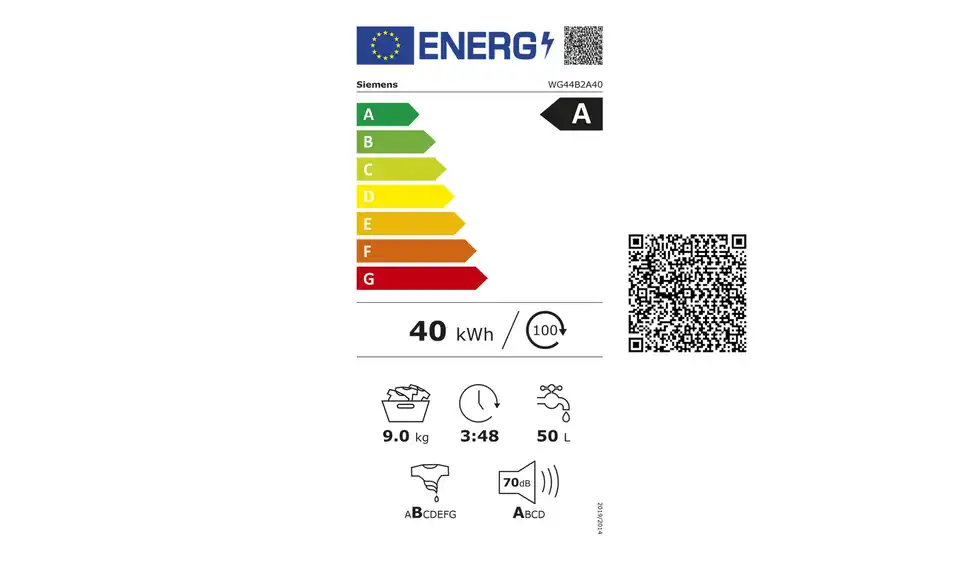SIEMENS Waschvollautomat WG44B2A40 BHT 59,8|84,8|59 cm