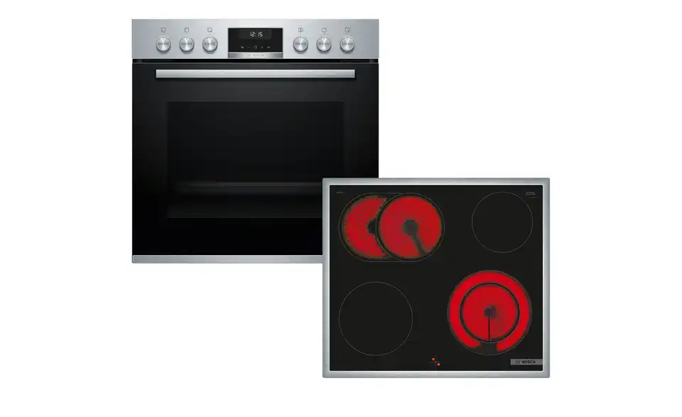 BOSCH Einbau-Herdset HND611LS61 BHT 59,4|59,5|54,8 cm