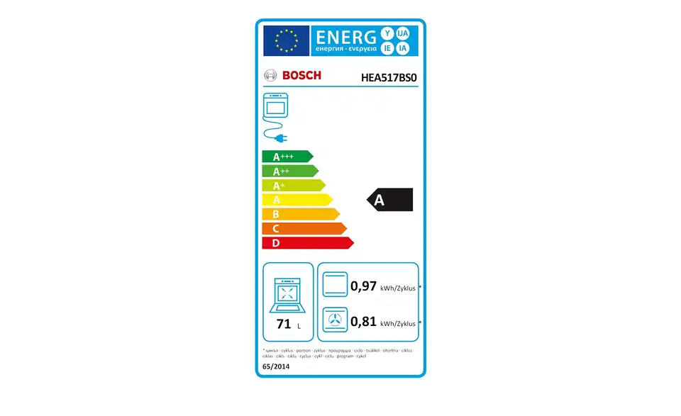 BOSCH Einbau-Herdset HND611LS61 BHT 59,4|59,5|54,8 cm