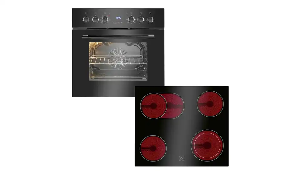 Bomann Einbau-Herdset EHBC 7937 sw BHT 59,5|59,5|52 cm