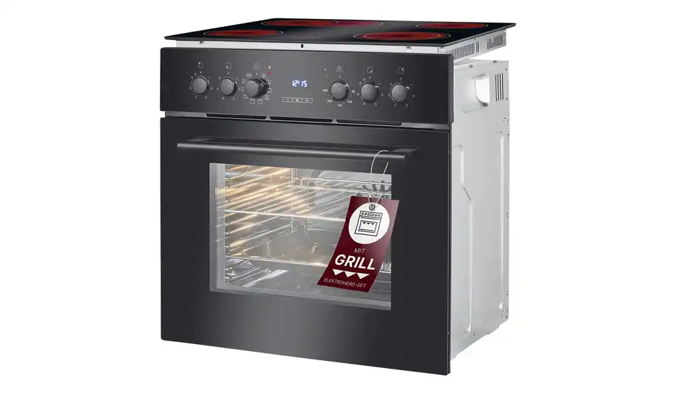 Bomann Einbau-Herdset EHBC 7937 sw BHT 59,5|59,5|52 cm