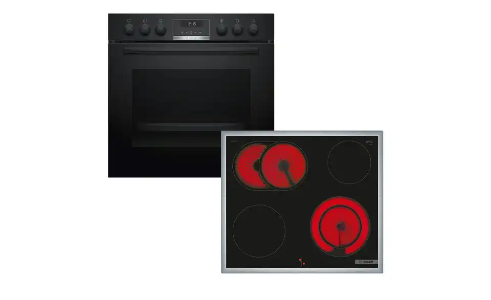 BOSCH Einbau-Herdset HND611LS62 BHT 59,4|59,5|54,8 cm