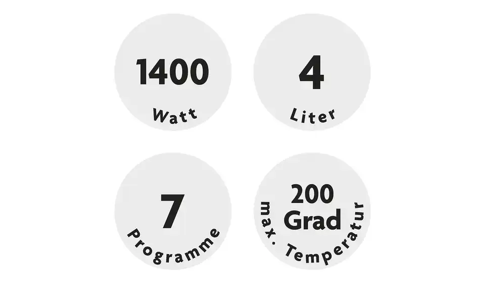 Kochwerk Heißluftfritteuse 14966 BHL 25|29,8|34 cm