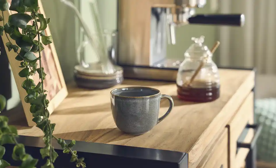 ASA SELECTION Cappuccinotasse mit Unterteller H 7,5 cm, Ø 9 cm