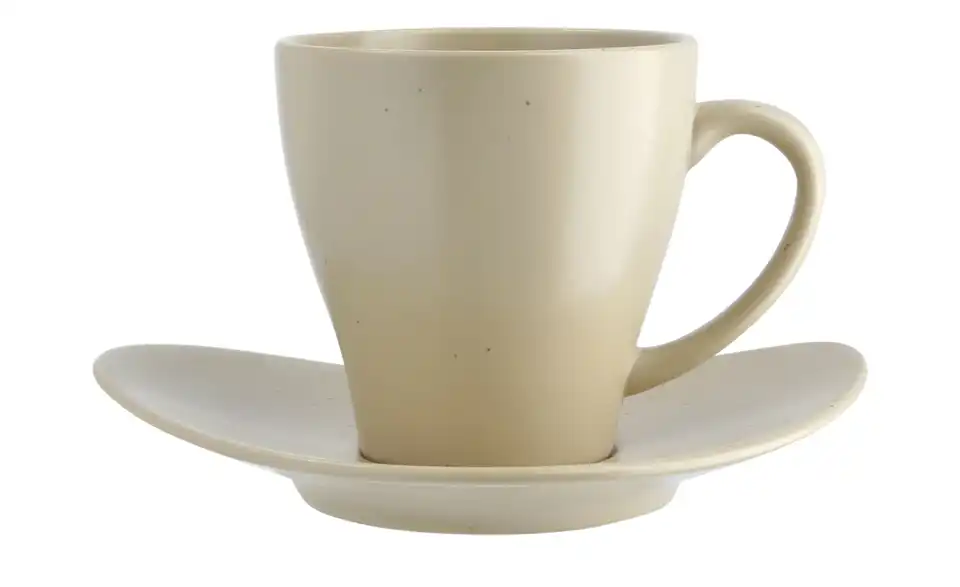 ASA SELECTION Tasse mit Untertasse Cuba Panna H 9 cm, Ø 8,5 cm