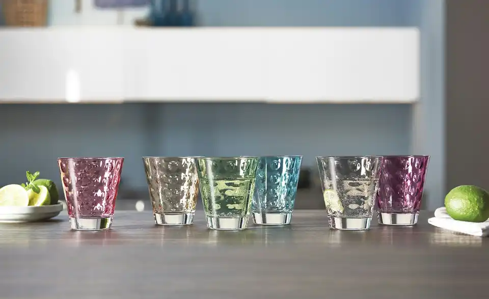 LEONARDO 6er-Gläserset 6er Set Optic BHT 26|9,8|17,4 cm