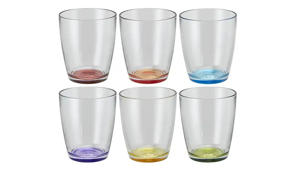 Peill+Putzler Glas, 6er-Set Colore H 9,9 cm, Ø 8,4 cm