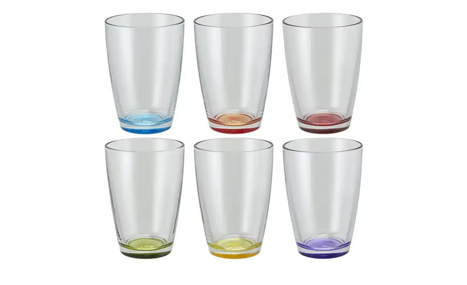Peill+Putzler Glas, 6er-Set Colore H 12,2 cm, Ø 8,6 cm