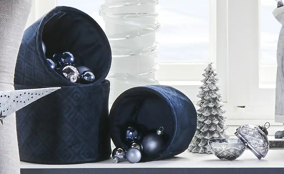 Aufbewahrungskörbe, 3er-Set H 16 cm, Ø 22 cm