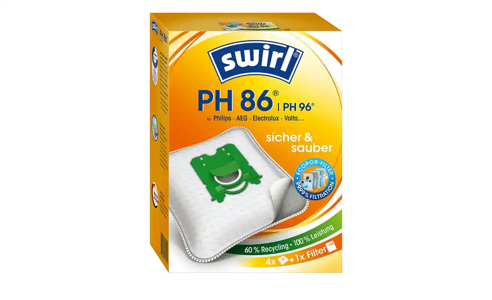 SWIRL Staubsaugertüte PH 86 AirSpace BHT 16,6|23,2|7,2 cm