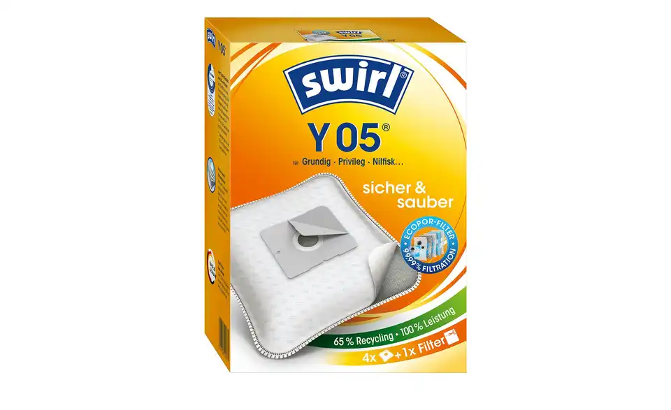 SWIRL Staubsaugertüte Y 05 MicroPor® PLUS AirSpace® BHT 16,6|23,1|7,2 cm