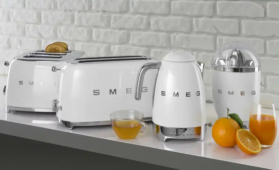 smeg 4-Slot-Toaster TSF03WHEU BHT 32|20|30 cm